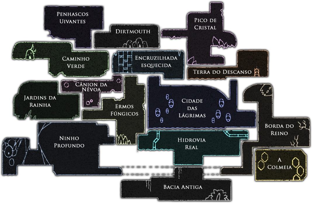 Mapa do Hollow Knight